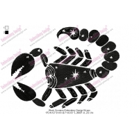Black Scorpion Embroidery Design 04